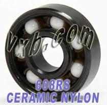 8 Skateboard Ceramic Black Bearing Sealed ZrO2 Ball Bearings
