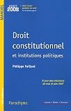 Droit constitutionnel et institutions politiques