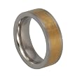 316L Stainless Steel Ring with IP Gold Plating Polish - 6mm Width - Size: 5-9