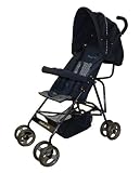 Dream On Me Single Stroller with large Canopy, Navy