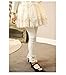 Qiufeng Girls Winter Fall Lace Flowers Bowknot Cotton Pants Leggings 2-6 Years
