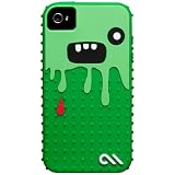 Case-Mate iPhone 4 CREATURES: Monsta Case, Dark Green / Green クリーチャーズ モンスタ シリコン ケース, ダークグリーン / グリーン CM015454