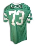 Joe Klecko Autographed/Hand Signed New York Jets Green Throwback Jersey Inscribed ''Sack Exchange''