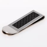 Popular carbon fiber stainless steel Money Clips wedding mens Gift MC1013