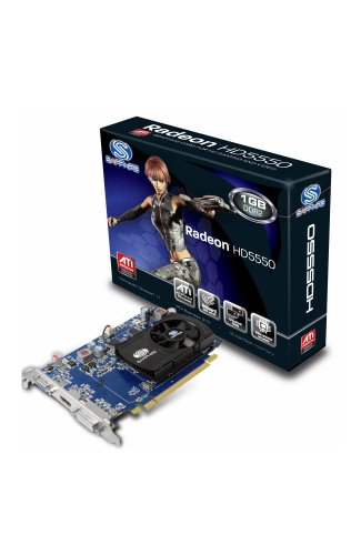 Sapphire Radeon HD 5550 1 GB DDR2 PCI-Express HDMI/DVI-I Graphic Card 100294L