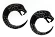 Organic Hand Carved Dragon Horn Plugs - 4 Gauge - 35mm - Sold as a Pair