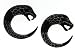 Organic Hand Carved Dragon Horn Plugs - 6 Gauge - 35mm - Sold as a Pair