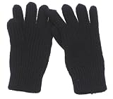 Strick-Fingerhandschuhe schwarz S-XL