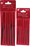 SE Needle File Set 6 x 100mm/6 x 140mm Dipped Handles
