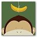 Peek-a-Boo X Monkey by Yuko Lau 12x12 Art Print Poster