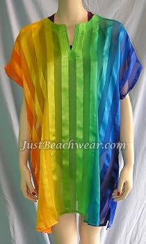 Cover Up-Satin Stripe Rainbow
