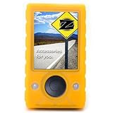 Microsoft Zune Silicone Skin Case w/ LCD Screen Protector &amp; 15" Exercise Armband - Orange