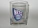 NEW JERSEY NETS 3 1/4 wide and 4 1/4 tall (14 ounce) Logo Executive DRINK GLASS