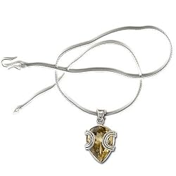 Handcrafted Artisan Jewelry Pendants with Chain Silver