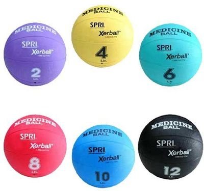 Spri Green 15lb Xerball Medicine Ball
