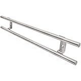 Kimbul Wall-mounted Magnetic Knife Holder Double-Bar Rack - Stainless Steel (17 inch)