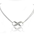 0.25ctw Diamond & Sterling Silver Infinity Necklace