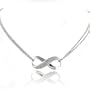 0.25ctw Diamond & Sterling Silver Infinity Necklace