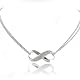 0.25ctw Diamond & Sterling Silver Infinity Necklace