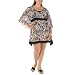 Women's Plus Size Merona  Caftan Swim Coverup-Gray Print