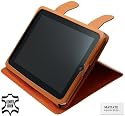 Original MTT Ledertasche - Exklusive Book-Style Tasche Case fuer Apple iPad 16GB / 32GB / 64GB Wi-Fi oder fuer 3G Wi-Fi Versionen - (mit Standfunktion) in der Farbe Orange