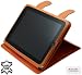 Original MTT Ledertasche - Exklusive Book-Style Tasche Case fuer Apple iPad 16GB / 32GB / 64GB Wi-Fi oder fuer 3G Wi-Fi Versionen - (mit Standfunktion) in der Farbe Orange