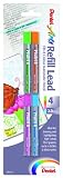 Pentel Arts 8 Colour Refill Lead, Assorted Colors, 4 Pack (CH2BP4M1)