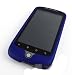 BLUE RUBBERIZED SNAP ON HARD SKIN FACEPLATE PHONE SHIELD COVER CASE FOR HTC NEXUS 1 NEXUS ONE + BELT CLIP