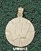 Univ Of Wisconsin W Basketball 5/8 Charm/Pendant -14K/10K, Stainless Steel or Gold Plated