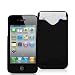 Black Credit Card ID Rubberized Snap-On Hard Back Cover Case Cover for For ATT / Verizon Apple iPhone 4 4G by Electromaster