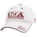 The Game Arkansas Razorbacks White 3 Bar Stretch Fit Hat