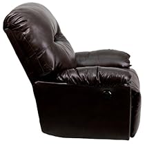 Hot Sale Flash Furniture Contemporary Bentley Brown Leather Chaise Power Recliner