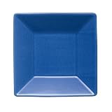 Waechtersbach Small Rimmed Square Plate, Set of 2, Blueberry