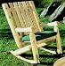 Cedar Log Rocking Chair