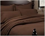 Pinzon 160-Gram Solid Flannel Full/Queen Duvet, Chocolate
