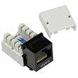 Keystone Punch Down Jack Cat-6 RJ-45 - Black