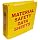 Brady 2025 3" Diameter Rings, Polyethylene, Red On Yellow Color Standard MSDS Binder, Legend "Material Safety Data Sheets"