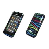 EMPIRE Black Multi Color Zebra Design Snap-On Cover Case for Samsung Galaxy ....
