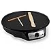 Nutrichef Electric Crepe Maker Pan & Griddle - 12 Inch Nonstick Cooktop, LED Indicators & Adjustable Temperature Control, Includes Spatula, Batter Spreader, Cooks Crepes, Roti & Pancakes
