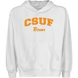 NCAA Cal State Fullerton Titans Youth White Logo Arch Pullover Hoody