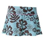 Platypus Sun Protection Flirty Skirt Hibiscus Flowers Mint and Cocoa 14 to 15 years