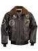 All Products : Schott, *G-1 Top Gun Leather Bomber Jacket - Style # G1TG - This 27" G1 flight jacket is made in thick supple French antique lambskin, with detachable fur collar. The outside patches are authentic replicas of those worn by aviators. The detailed liner tells the story of the coveted "Wings of Gold", a rigorous two year flight school training program to which Naval Aviators are subjected.