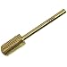 Beauticom Pana Professional GoldROUND Top Medium Grit Large Dome Top Barrel Carbide Bit 3/32