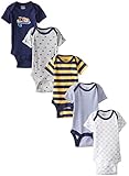 Gerber Baby Boys' Five-Pack Variety Bodysuits