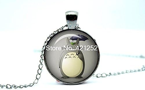 ArtShop Fashion Jewelry My Neighbor Totoro Japanese Animated Fantasy Film By Studio Ghibli Glass Photo Cabochon Necklace Christmas gift