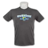 Sweden Patriotic Fine Jersey Vintage T-Shirt (Stone)