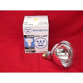 250 Watt Heat Lamp Light Bulb Infared Clear