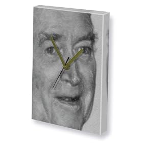 JAMES STEWART - Canvas Clock (A4 - Signed by the Artist) #js002