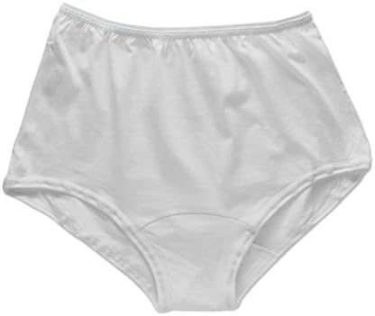 Rossette Women's Classic Full Coverage Brief Panties, Value 3-Pack, 12, White