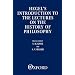Introduction to the Lectures on the History of Philosophy